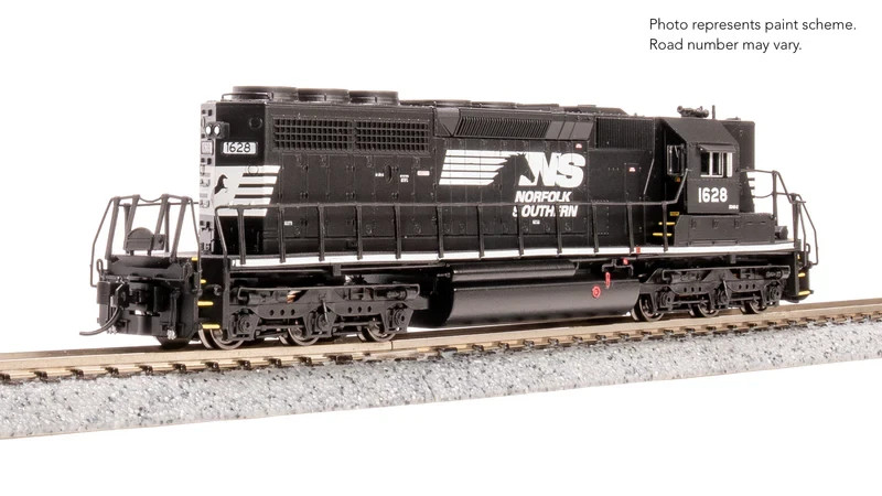 9467 EMD SD40-2, NS 1628, Black/White w/ High Hood, Paragon4 Sound/DC/DCC, N