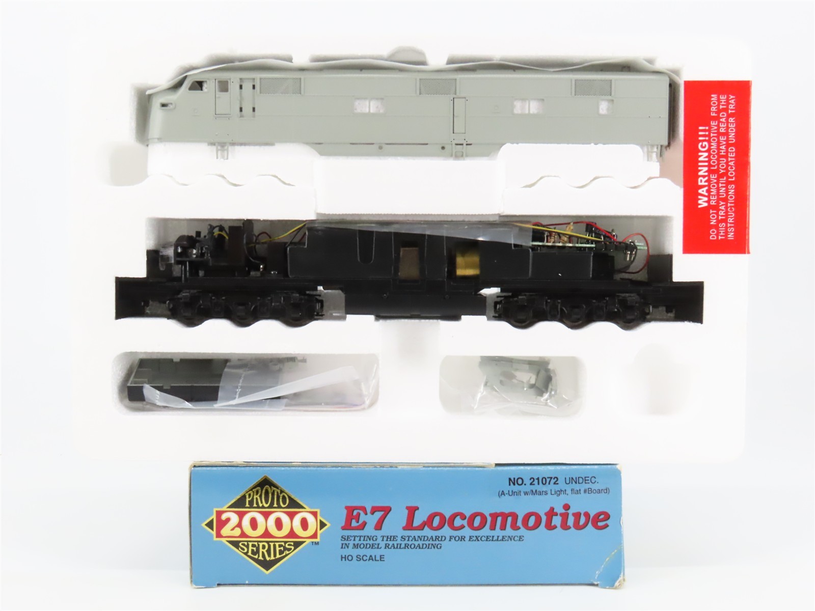 HO Scale Proto 2000 21072 Undecorated EMD E7A Diesel Locomotive – DCC Ready