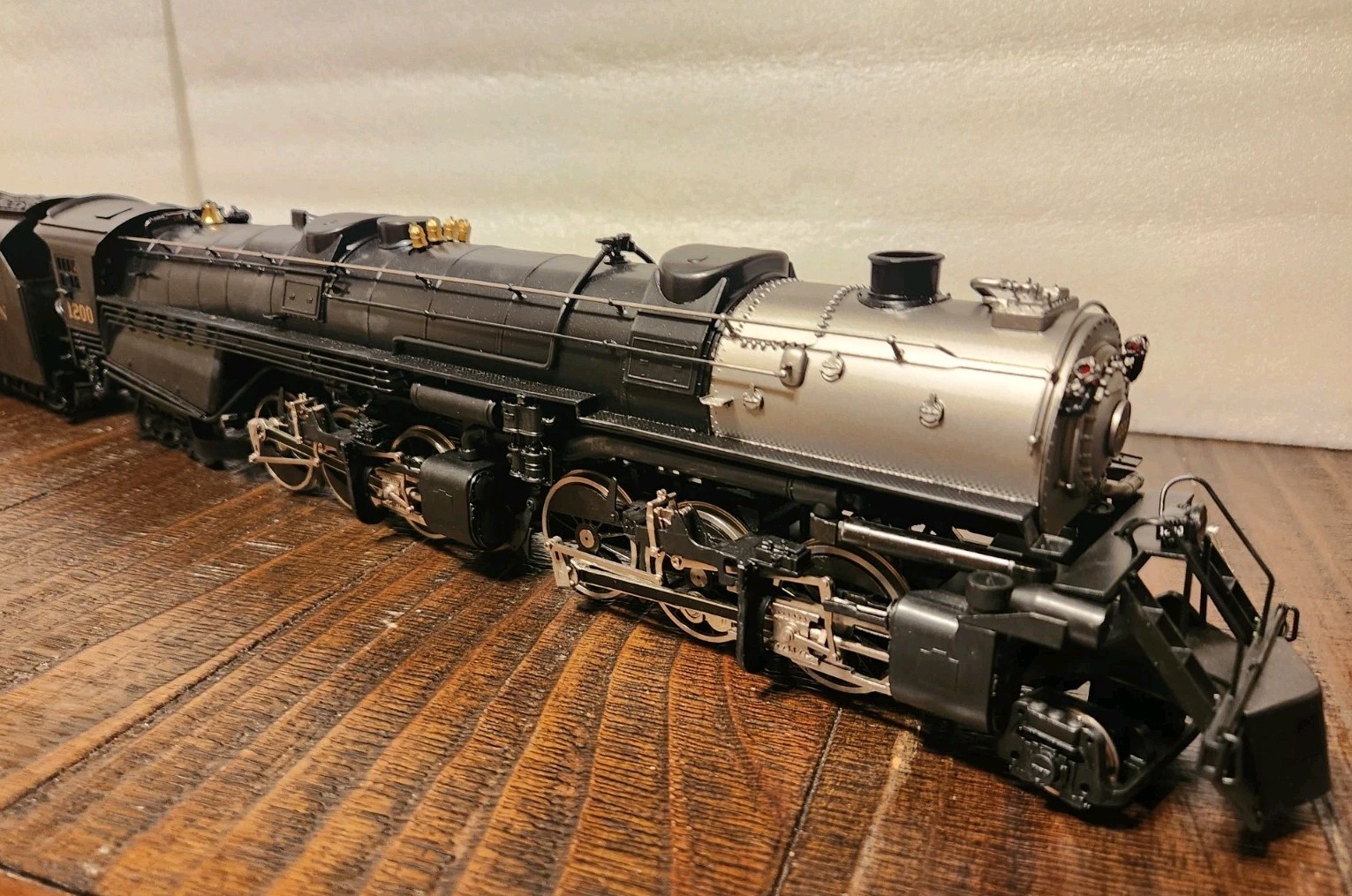 Vintage O-Gauge Brass 1200 Norfolk And Western Steam Locomotive & Tender RARE!!