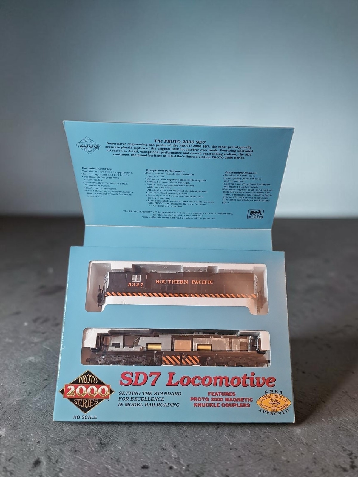 🔥HO Scale Proto 2000 SP Southern Pacific EMD SD7 Diesel Locomotive #5334