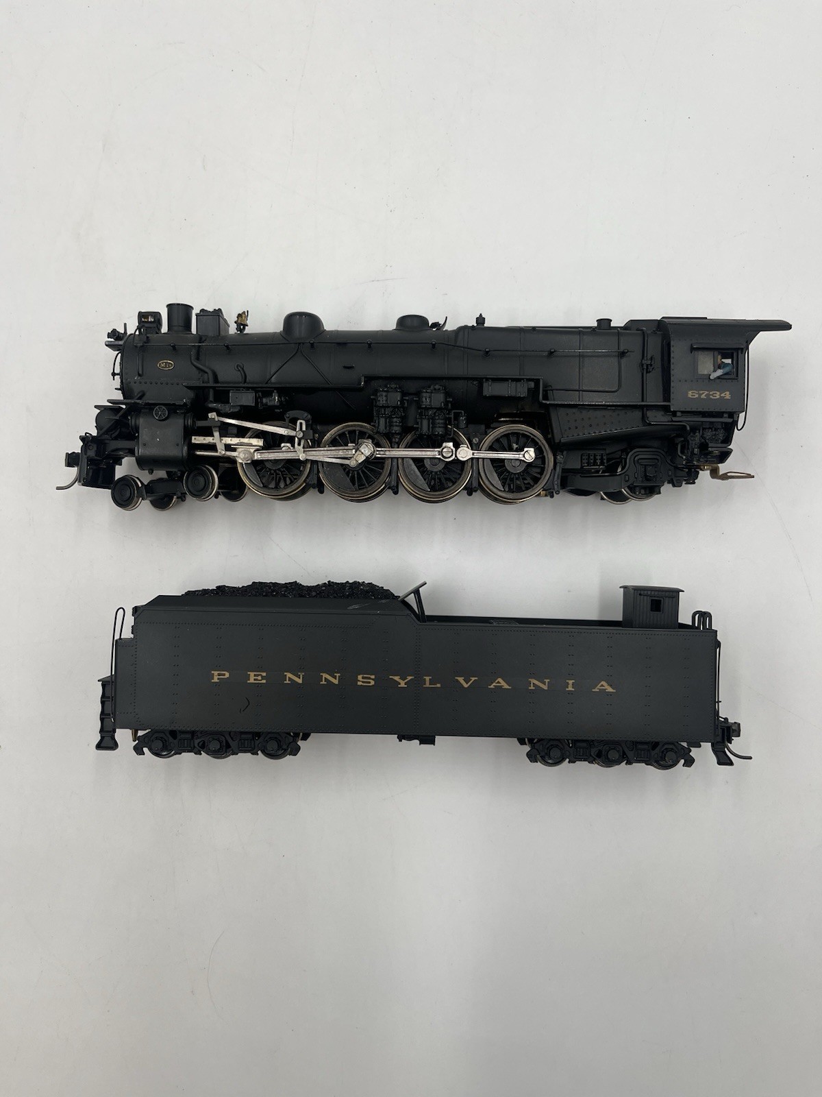 Ho Scale brass engine Westside Model Company Pennsylvania PTD #6734 M-1a 4-8-2