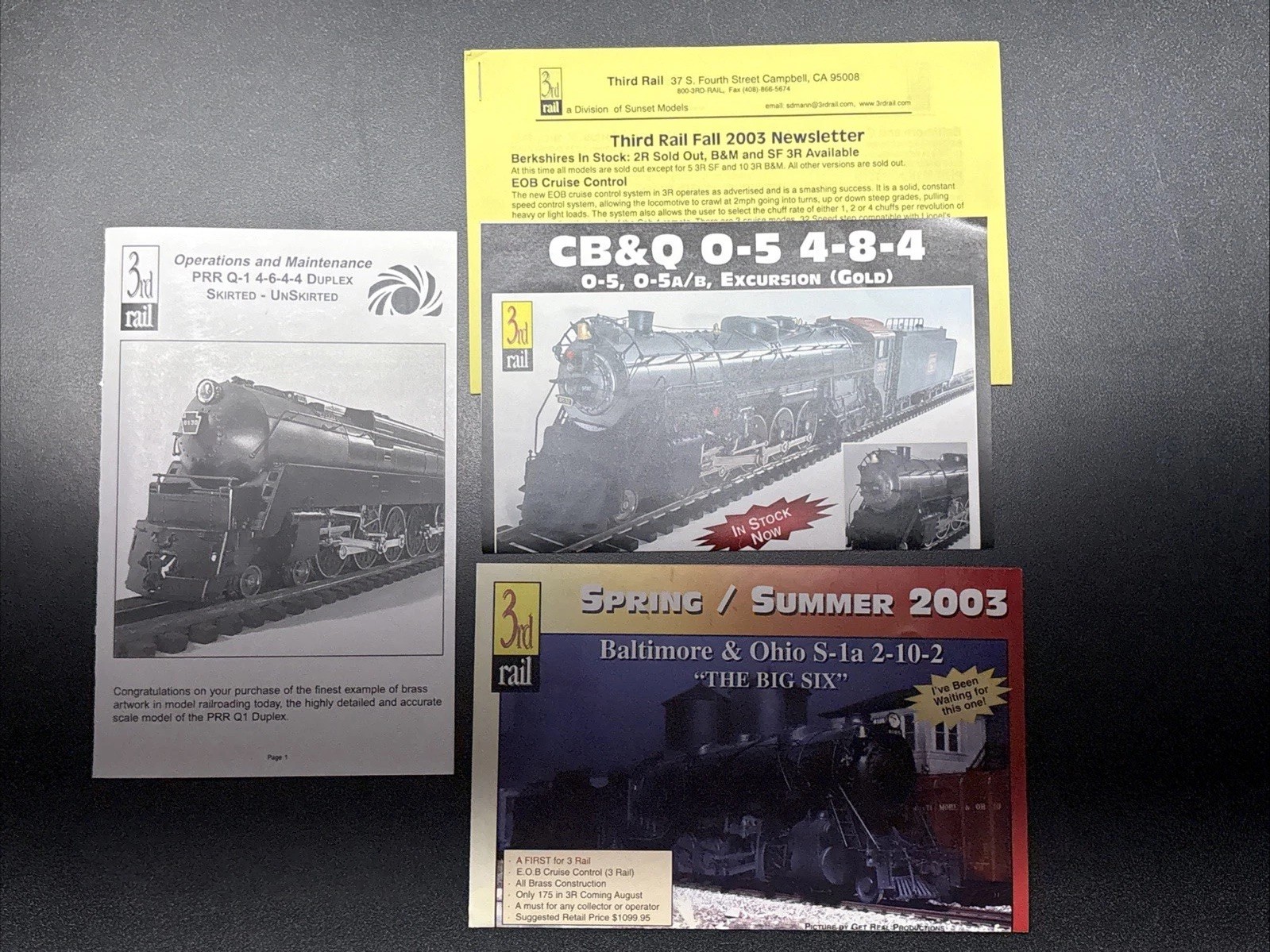 SUNSET 3RD RAIL PRR Q-1 DUPLEX 4-6-4-4 OPERATIONS & MAINTENANCE MANUAL
