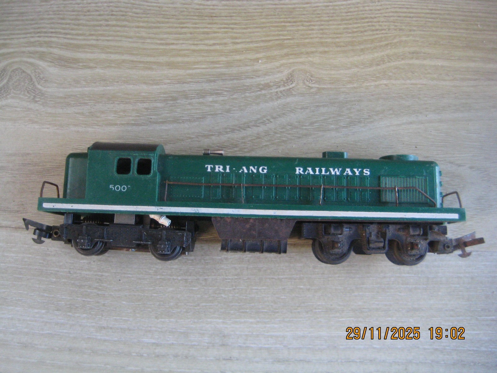 TRIANG R155 RARE GREEN TRANSCONTINENTAL RS2 SWITCHER DIESEL LOCO 5007 UNBOXED