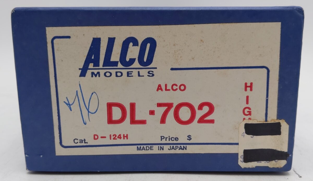 Alco Models D-124H HO Scale BRASS Alco DL-702 Diesel Locomotive/Box