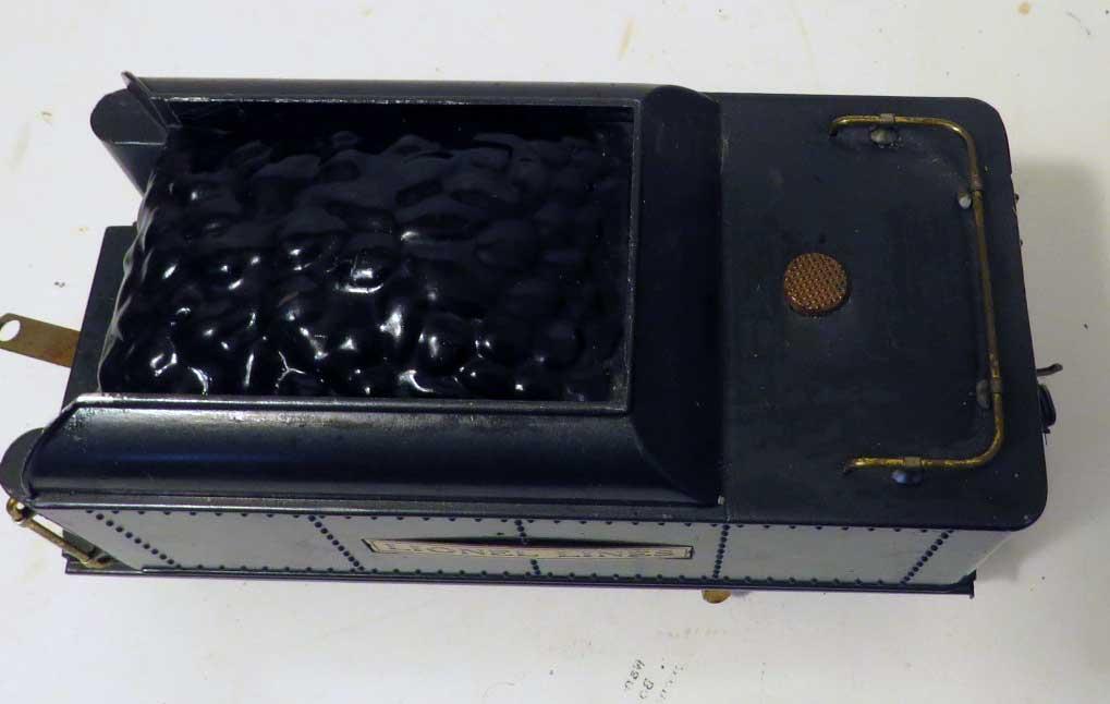 Lionel Pre-War Standard Gauge 385E Steam Engine and Tender – Gunmetal and Copper