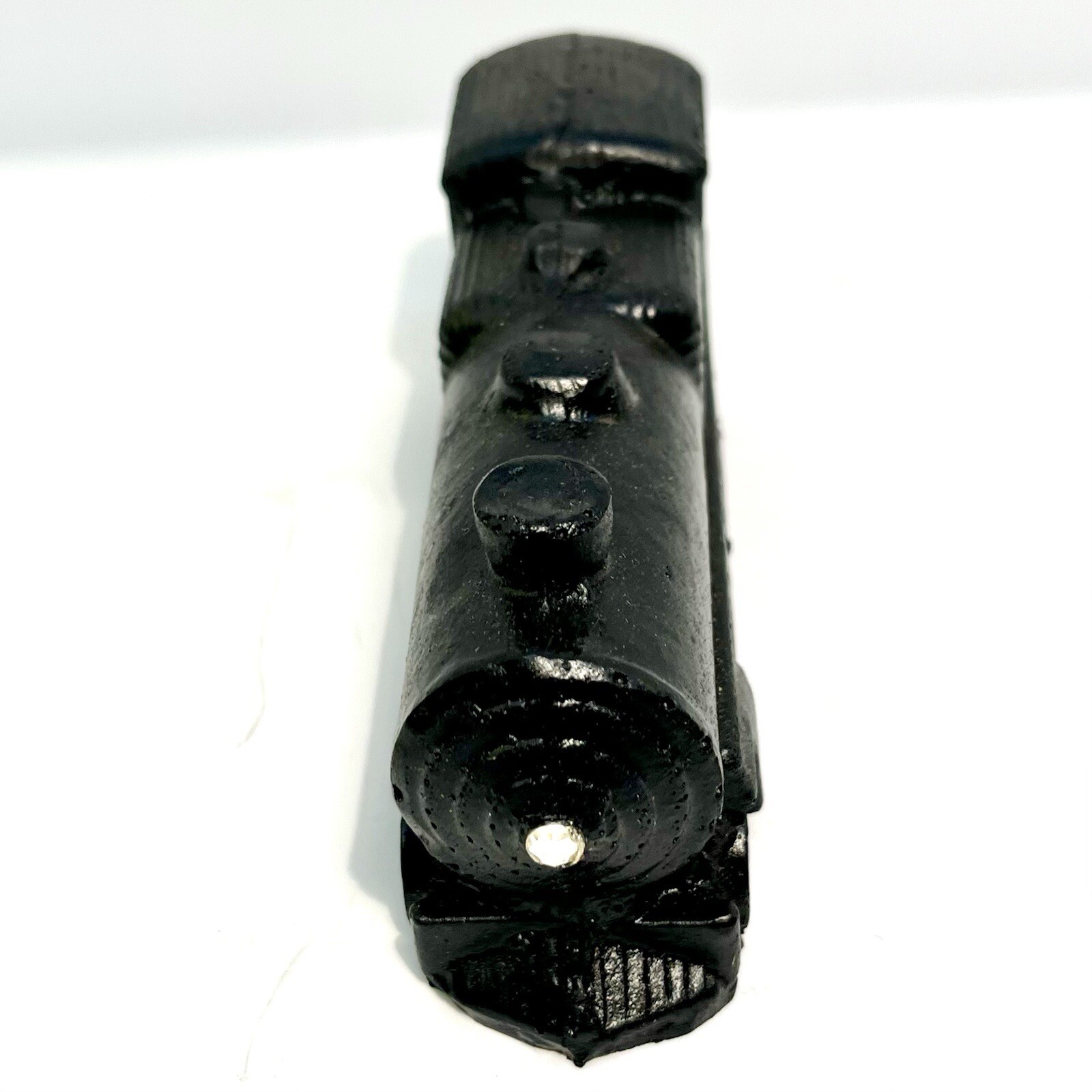 Carved Coal Car Train Steam Engine Locomotive 4.5” Felt Bottom Railroad Figurine