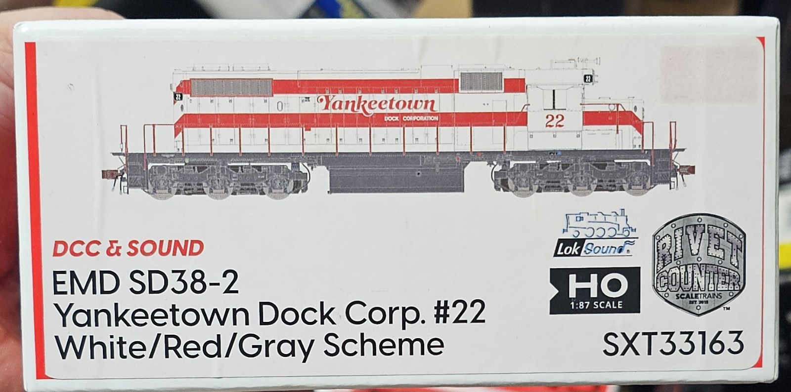 Scaletrains Rivet Counter HO EMD SD38-2 YANKEETOWN DOCK CORP. #22