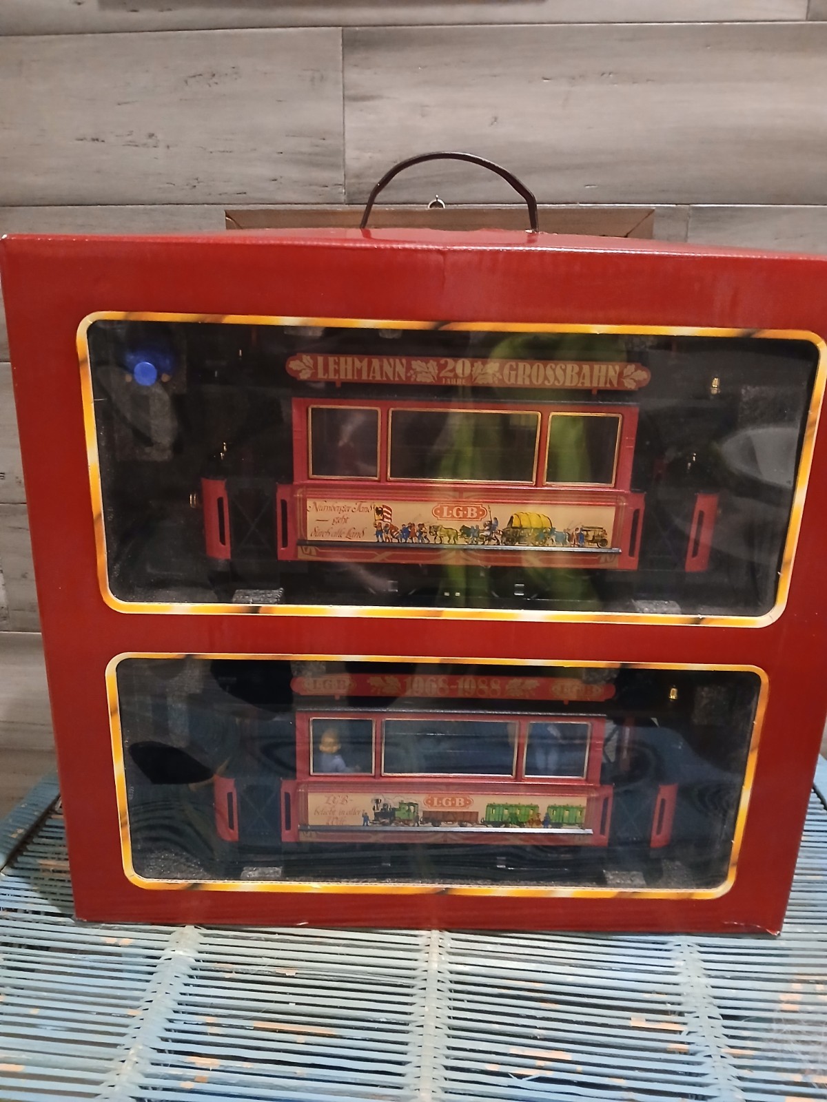 LGB 2030 Anniversary 1968-1988 Trolley set Vintage Lehmann Germany