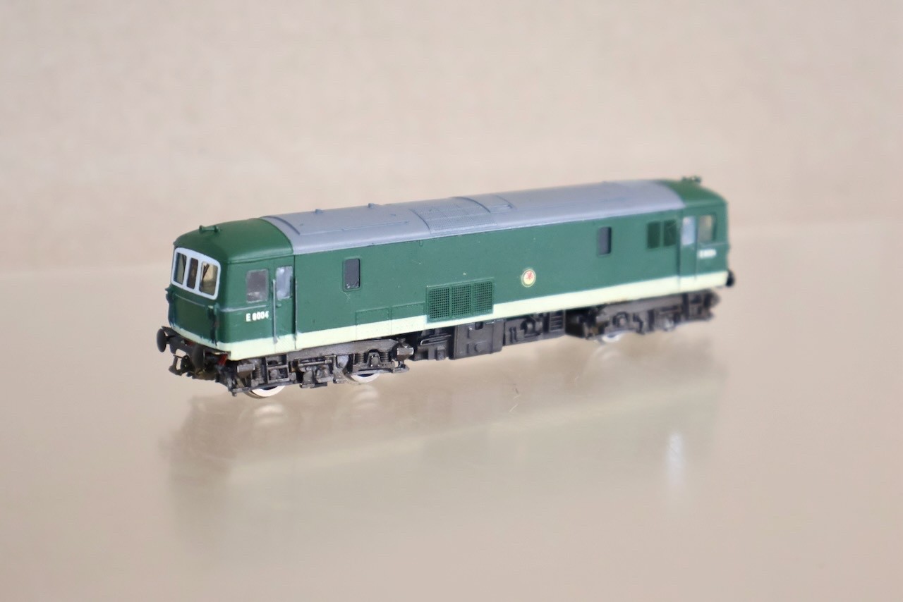 CJM SILVER FOX MODELS KIT BUILT BR GREEN CLASS 73 LOCOMOTIVE E6004 on