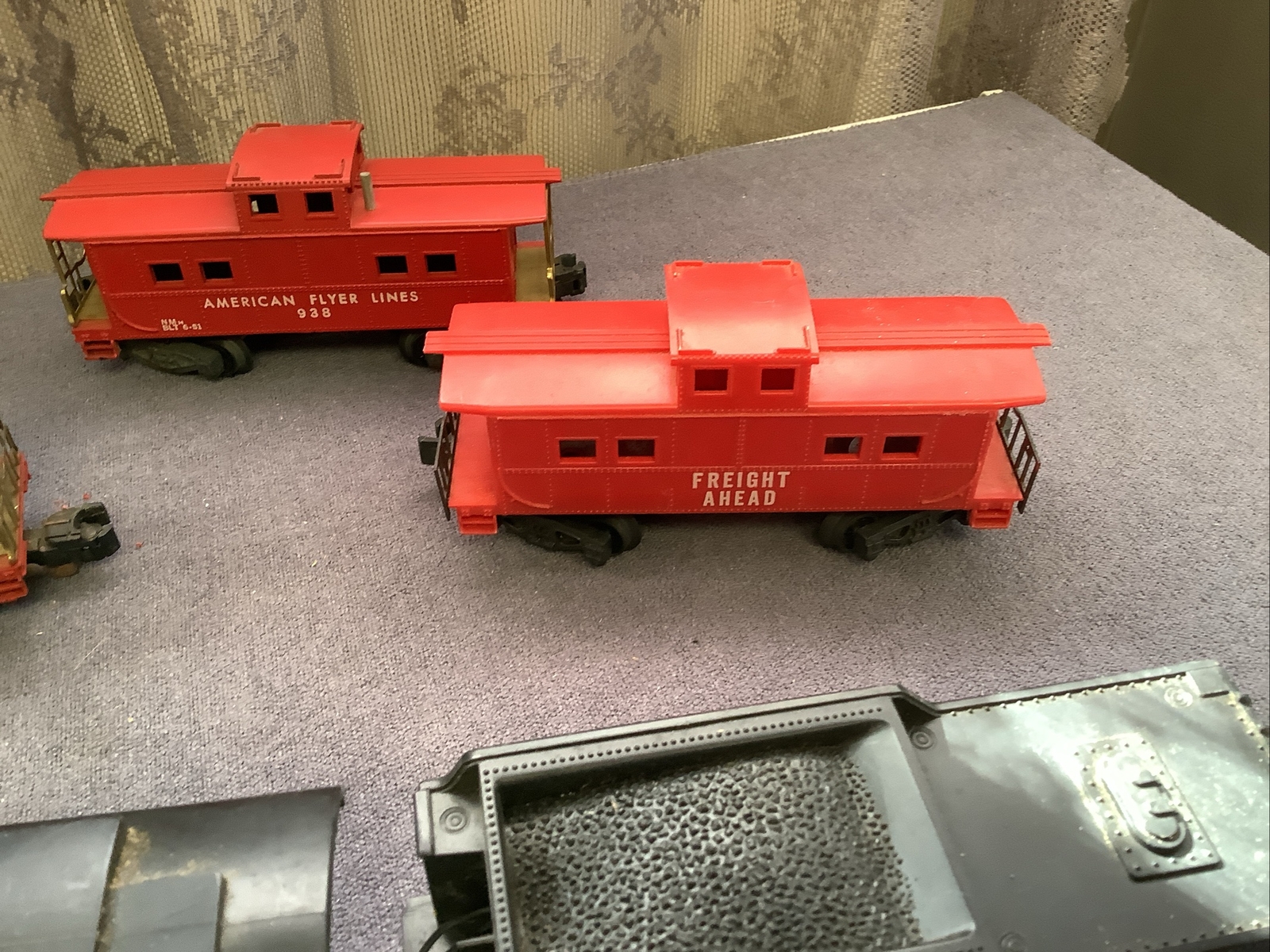 American Flyer #21166 Steam Loco 4-4-0 S-Gauge Burlington Route Tender Others