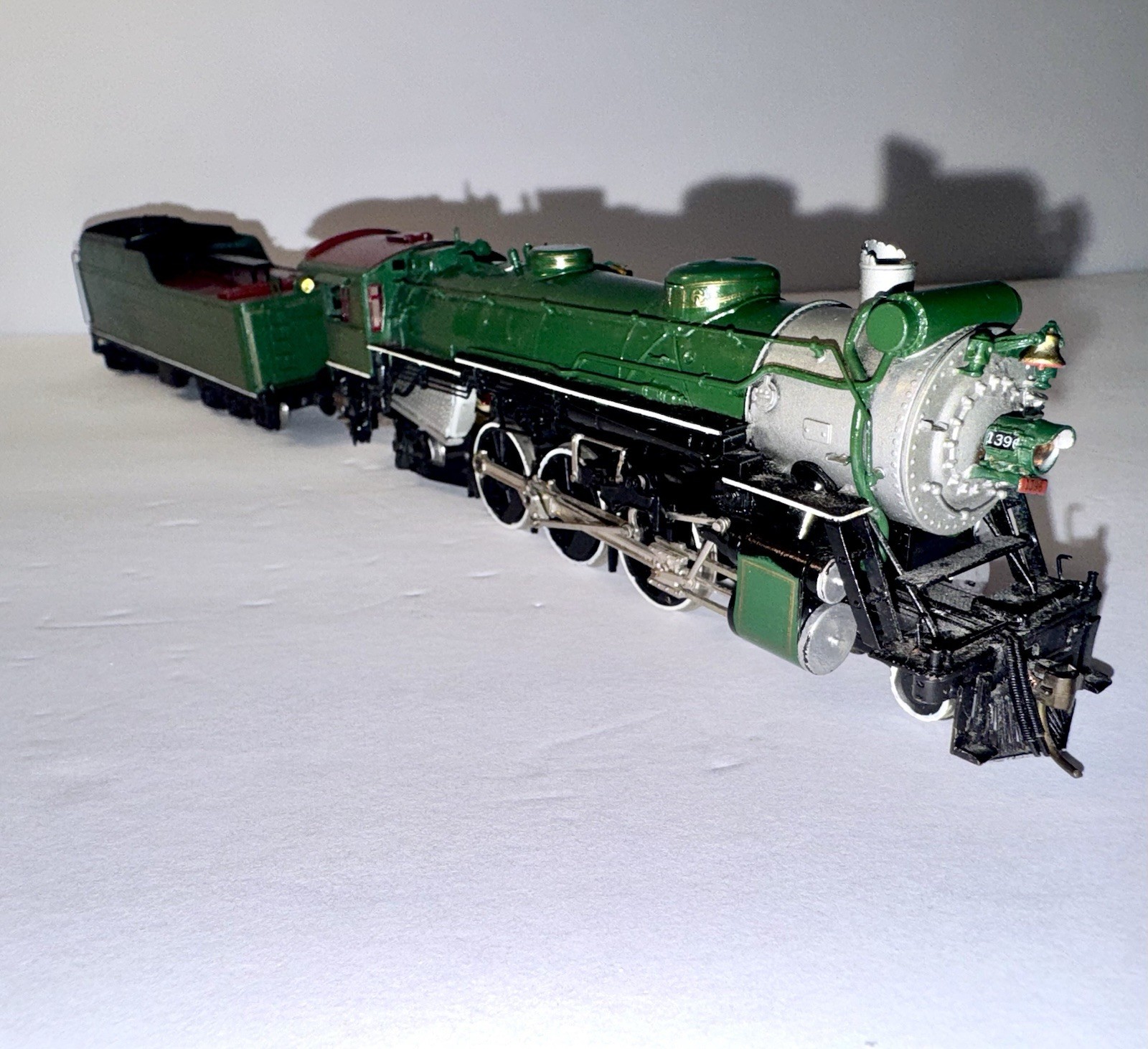 HO UNITED SOUTHERN 4-6-2 BRASS LOCO No. 1396 PACIFIC FAST MAIL PAINTED VINTAGE