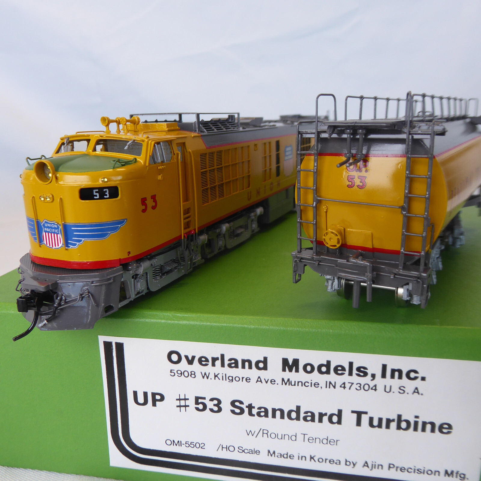 HO BRASS OMI OVERLAND MODELS #5502.1 #53 STANDARD GAS TURBINE, AJIN BUILT, NEW