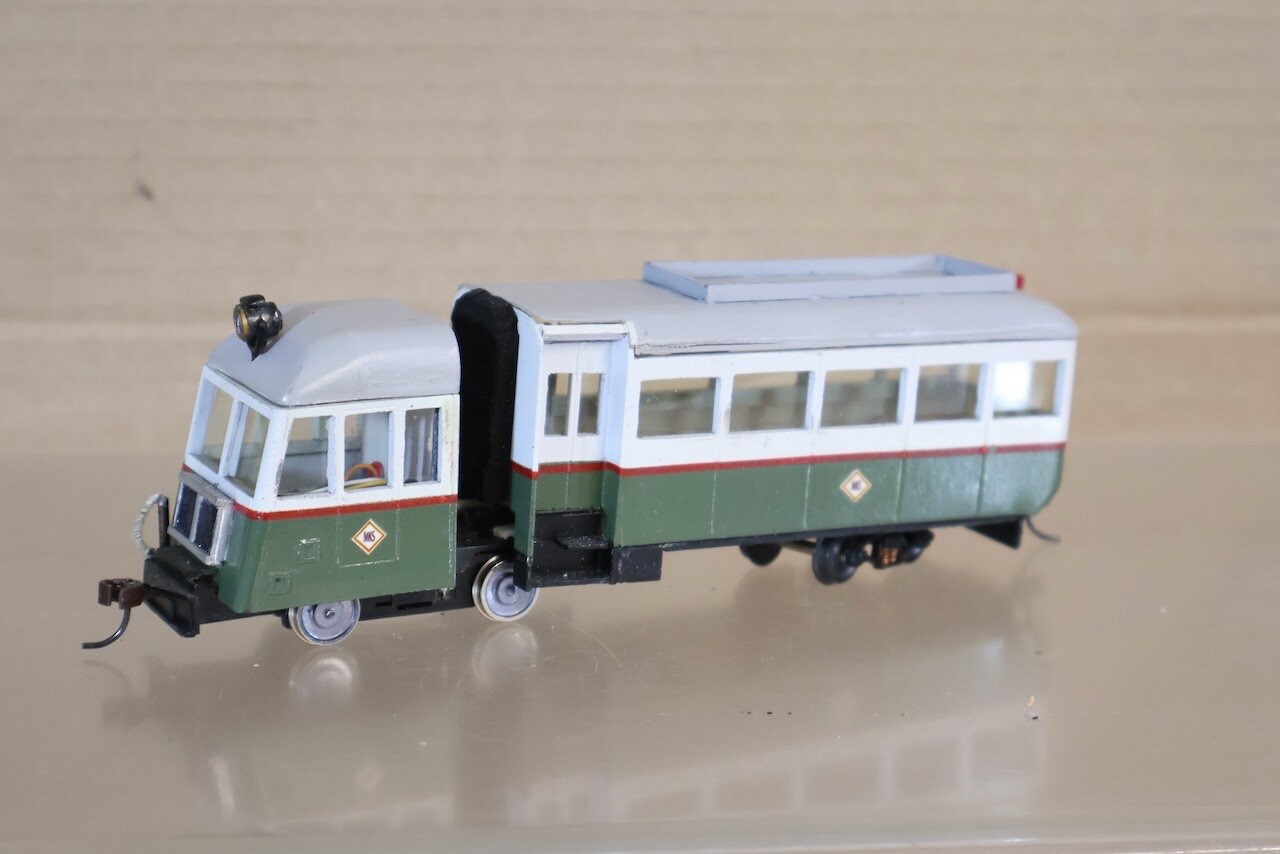 KIT SCRATCH BUILT O-16.5 NARROW GAUGE MKS ARTICULATED RAILCAR BUS LOCO om