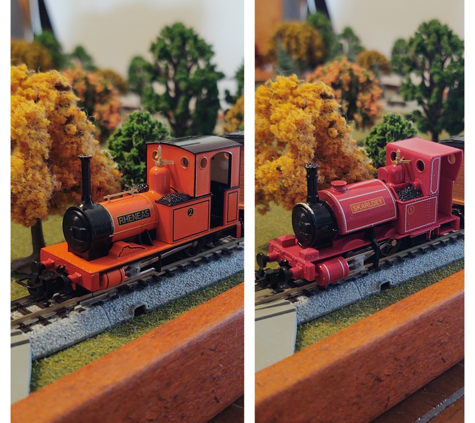 HOn30 SMOKEBOX FRONTS (1 of each) for the Bachmann SKARLOEY & RHENEAS LOCOS.