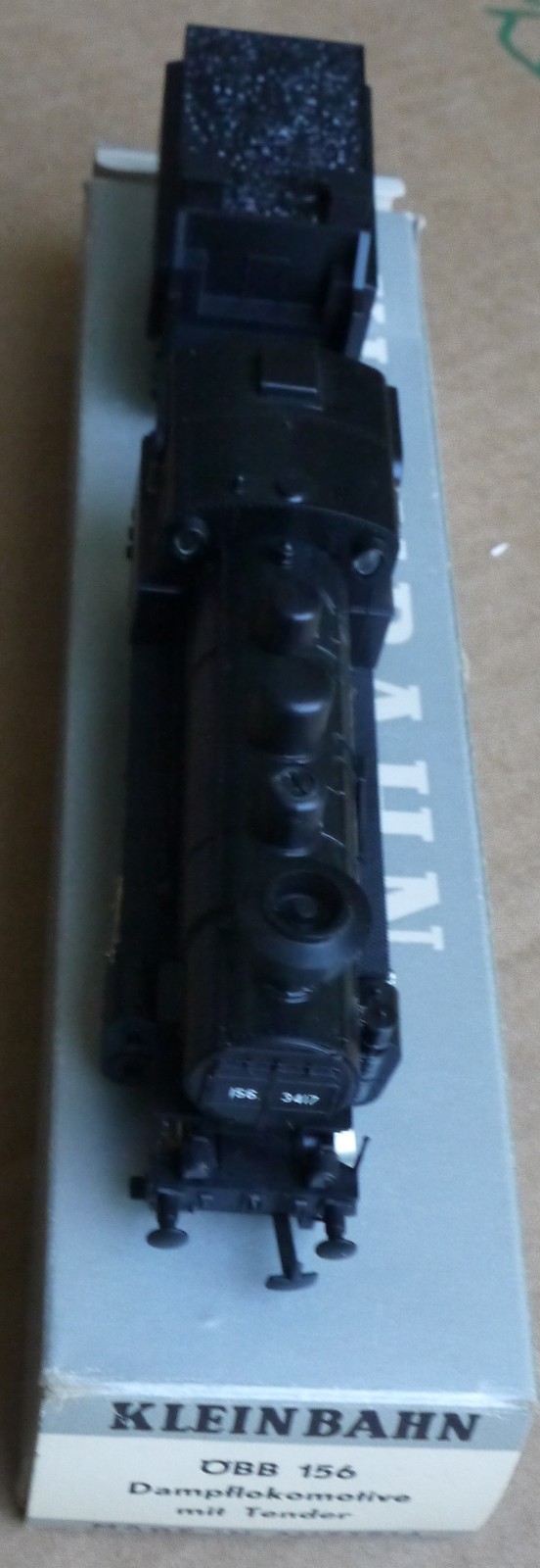 KLEINBAHN HO DC OBB ÖBB BLACK 2-8-0 CLASS BR 156 3417 LOCOMOTIVE NEW IN BOX RARE