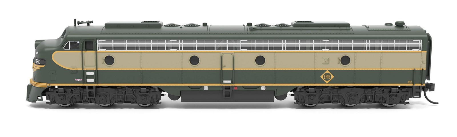 BLI 8838 EMD E8A, Erie 820, Two-Tone Green, No-Sound / DCC-Ready, N