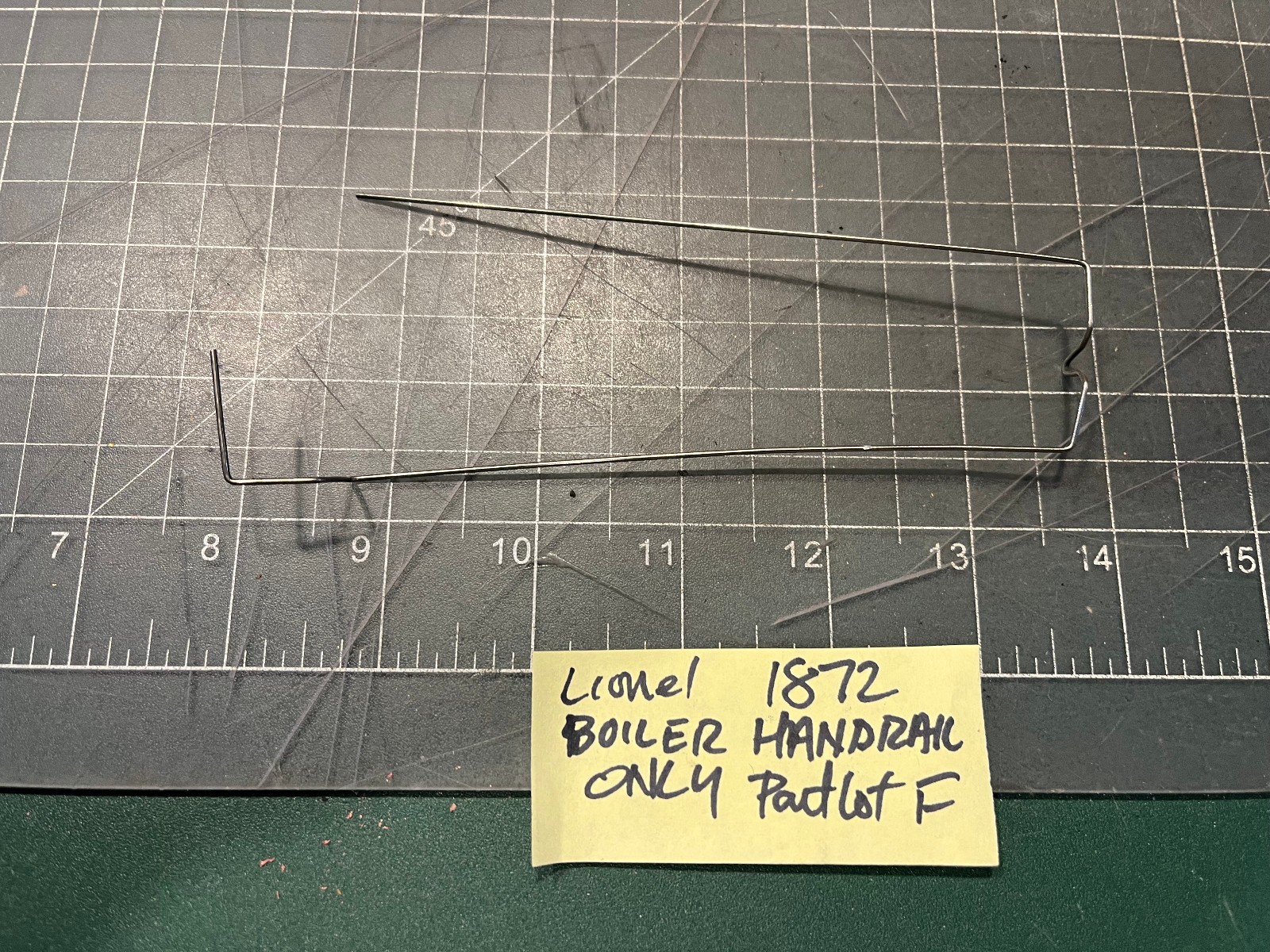 Lionel O Train The General 1872 Locomotive BOILER METAL WIRE HANDRAIL PART LOT F