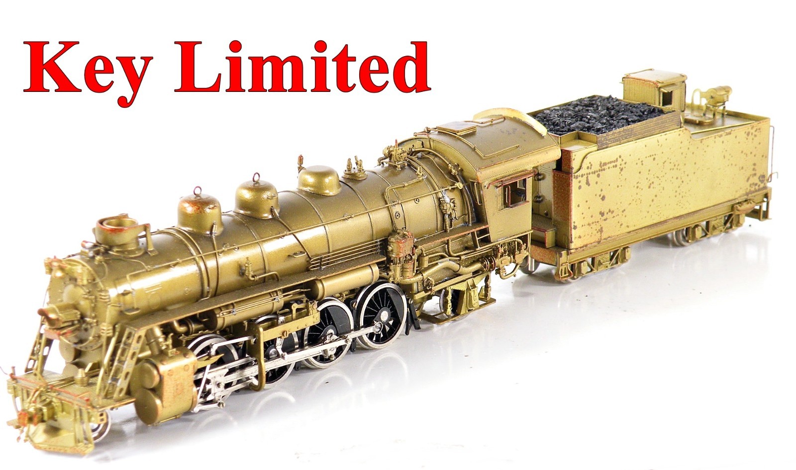 Key Imports Limited Brass HO D&RGW K-59 Class 2-8-2 Mikado Un-Painted