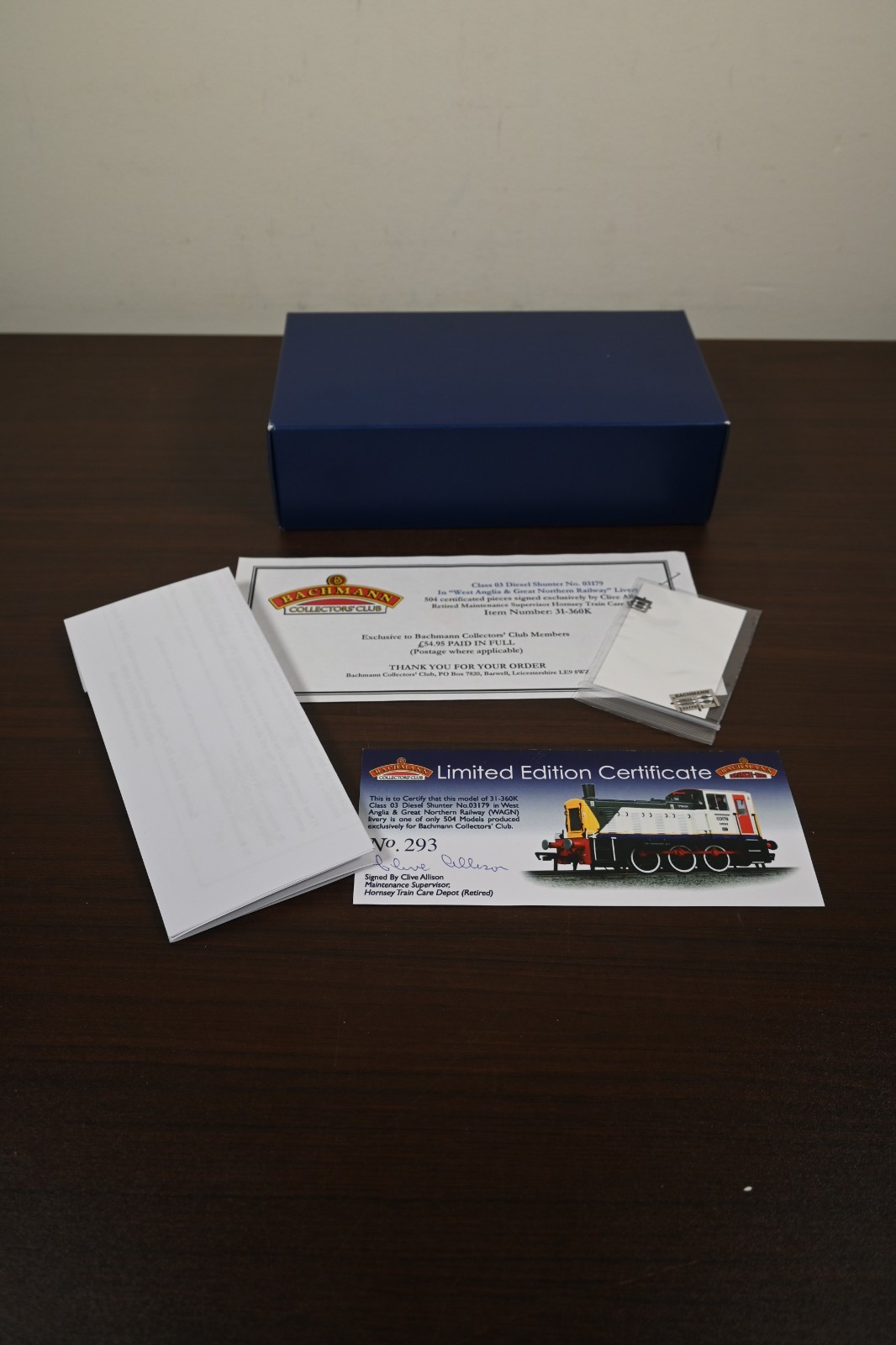 Bachmann 31-360k OO Gauge Class 03 Diesel Shunter 03179 Wagn Railway “Clive”