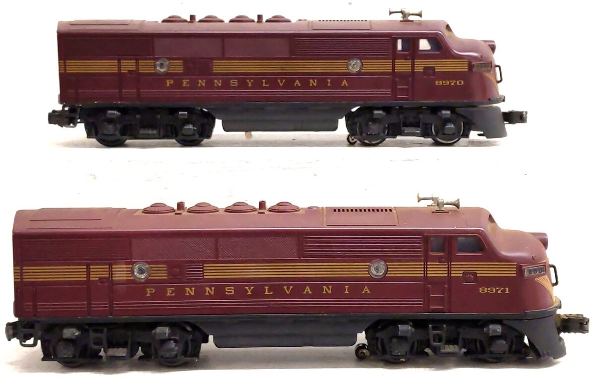 Lionel 6-8970 O Gauge Pennsylvania F3 Tuscan AA Diesel Locomotive Set/Box