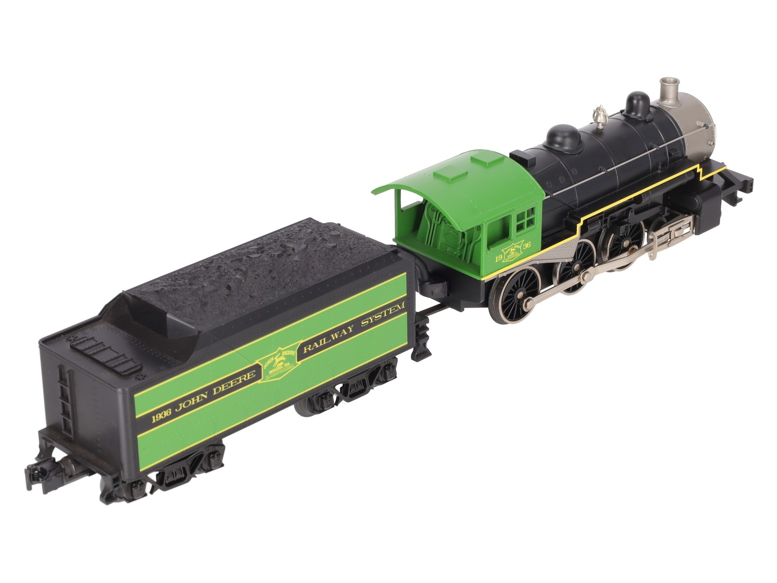 MTH 33-1011-1 O Gauge John Deere 4-6-0 Steam Engine w/PS2 #1936 EX/Box