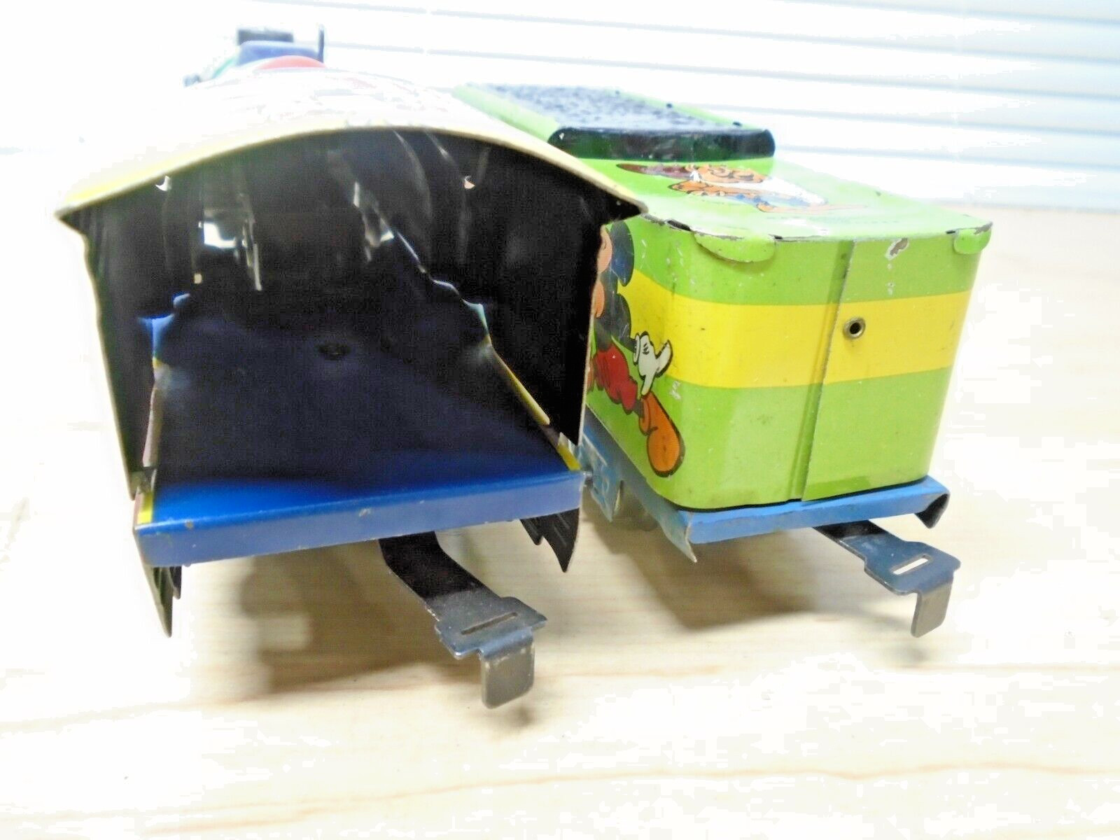 c50s Marx Disney Mickey Mouse O Ga Windup Loco 0-4-0 & Meteor Tender w/Key Runs