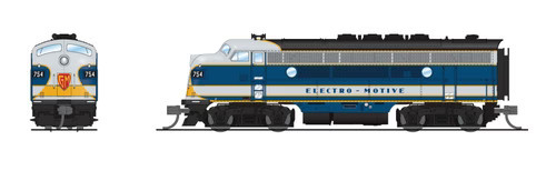 BLI N 9205 EMD F3 Diesel Locomotive A/B Set, Demo #754A1/754B1 (A Sound/DC/DCC)