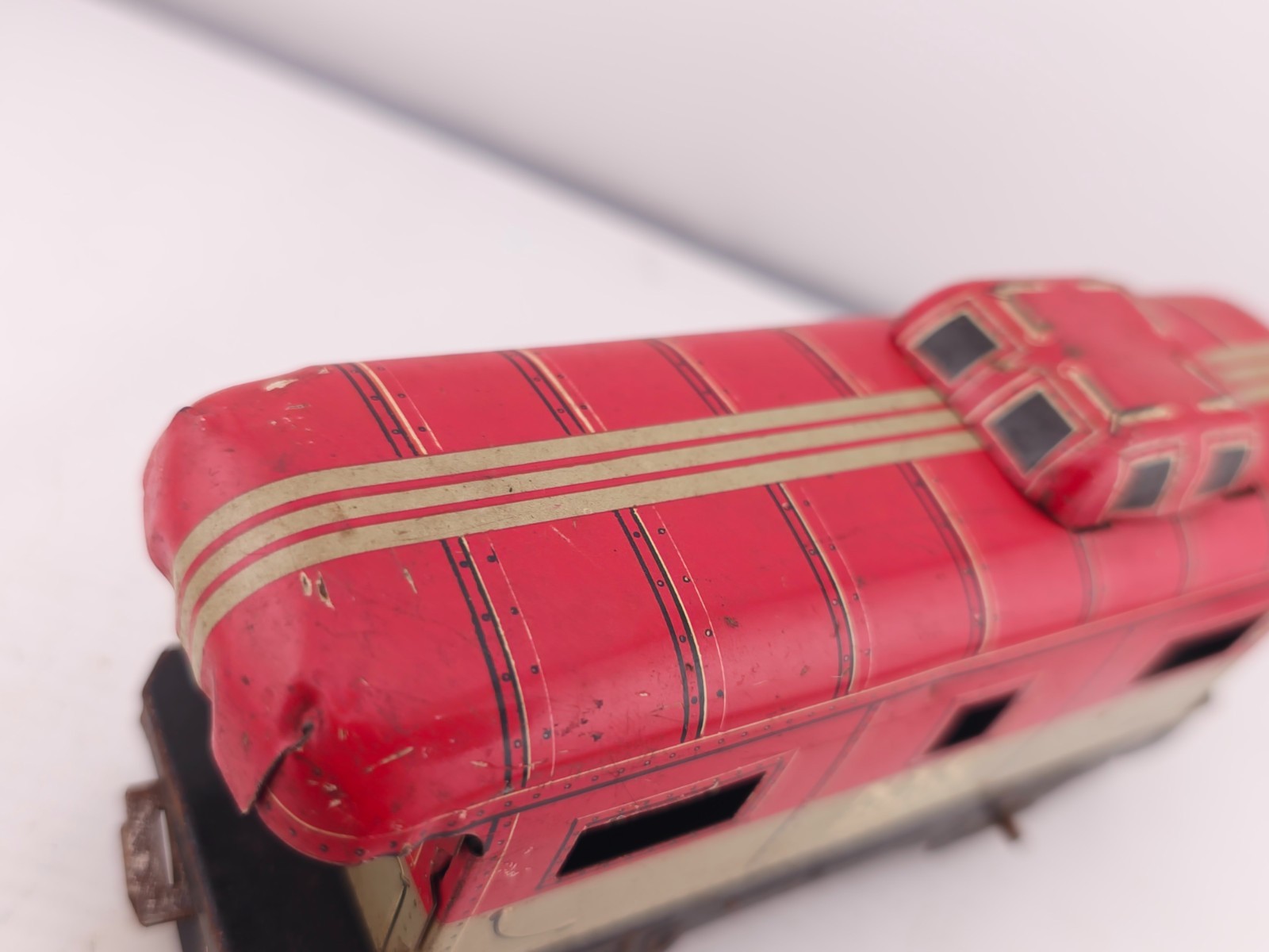 READ Vintage Marx O Scale New York Central Caboose Train Car 20102 Litho Tin Toy