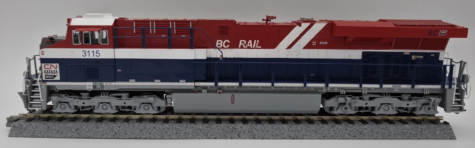 Broadway Ltd Stealth HO ES44AC Canadian National 3115 BC Rail Heritage DCC Ready
