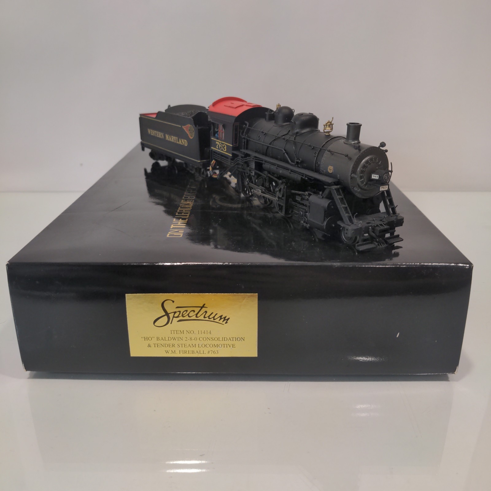 Spectrum 11414 HO Western Maryland WM 763 Baldwin Consolidation 2-8-0 Locomotive