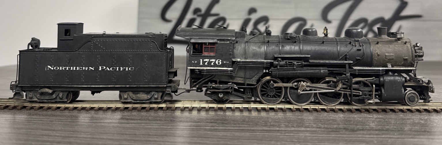 Pacific Fast Mail HO Brass Mikado Northern Pacific 2-8-2 W-1 #1776 Tested/Used!