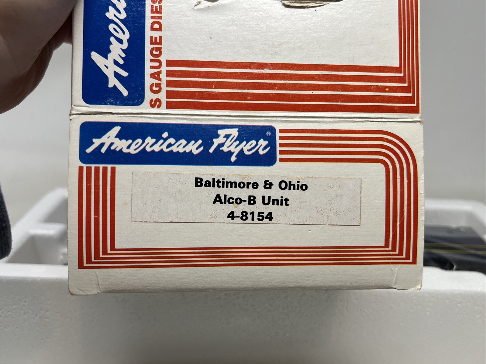 American Flyer 4-8154 S B&O Alco B Unit Non-Powered Diesel Locomotive LN/BOX