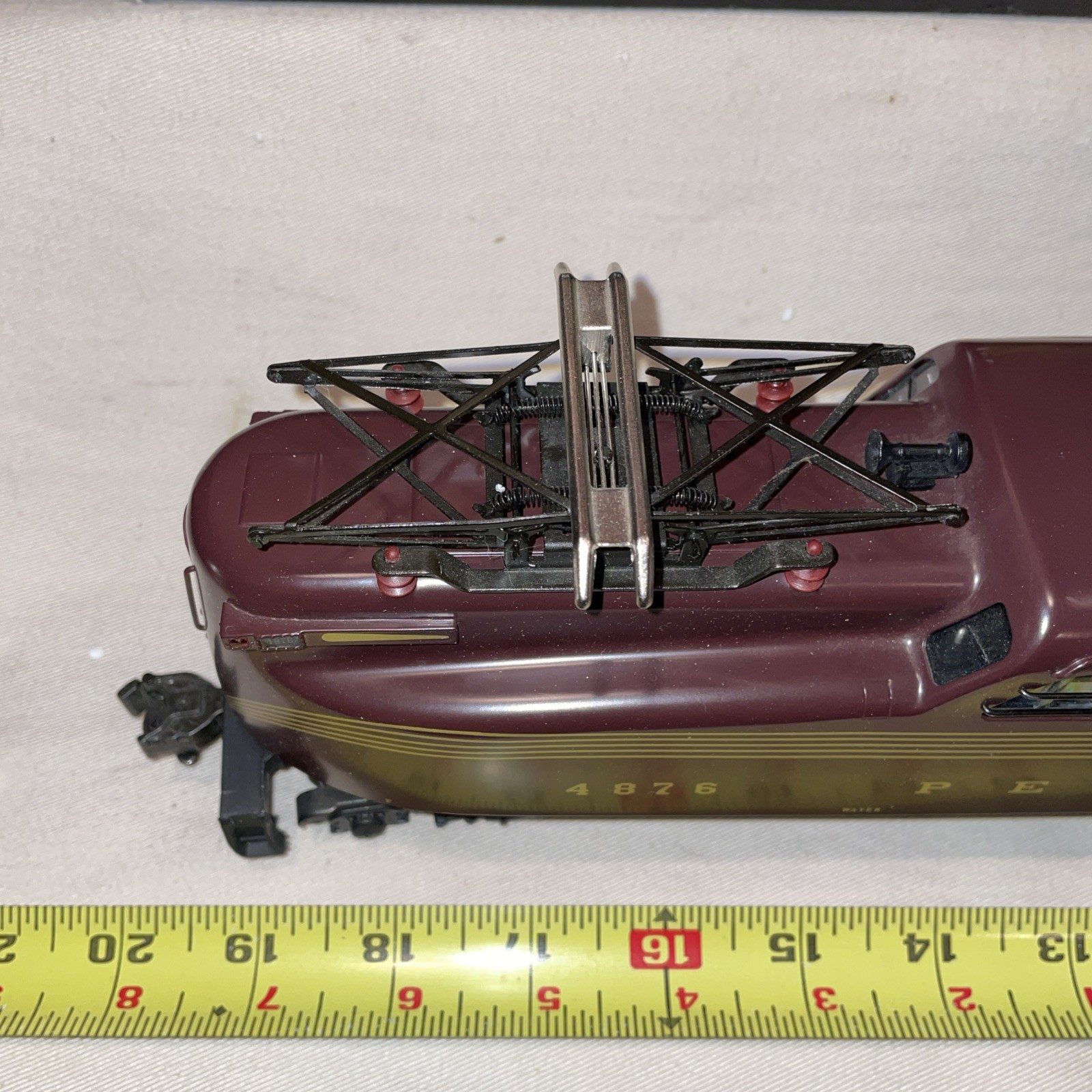 Weaver Pennsylvania RR BRASS GG-1 Tuscan Red 5-Stripe Electric Locomotive