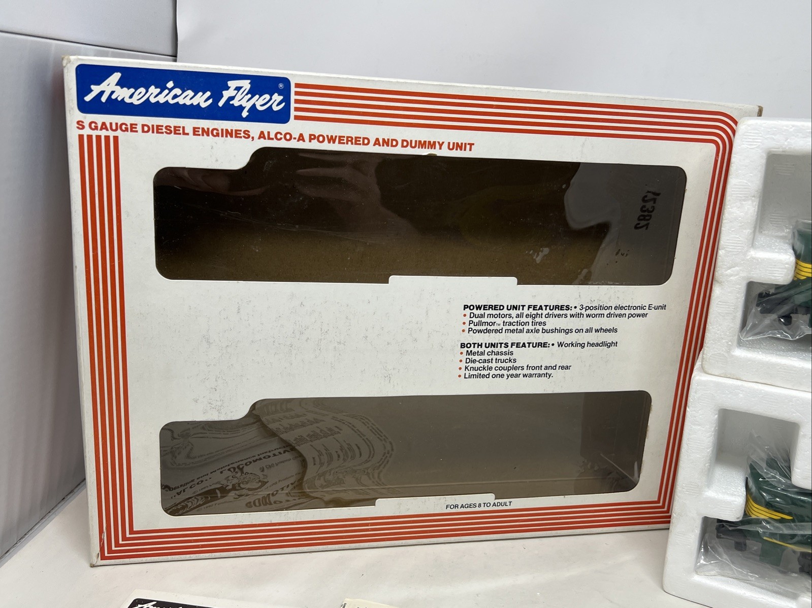 American Flyer Erie Alco A Diesel Power & Dummy Units Set S Gauge 4-8251 EX/BOX