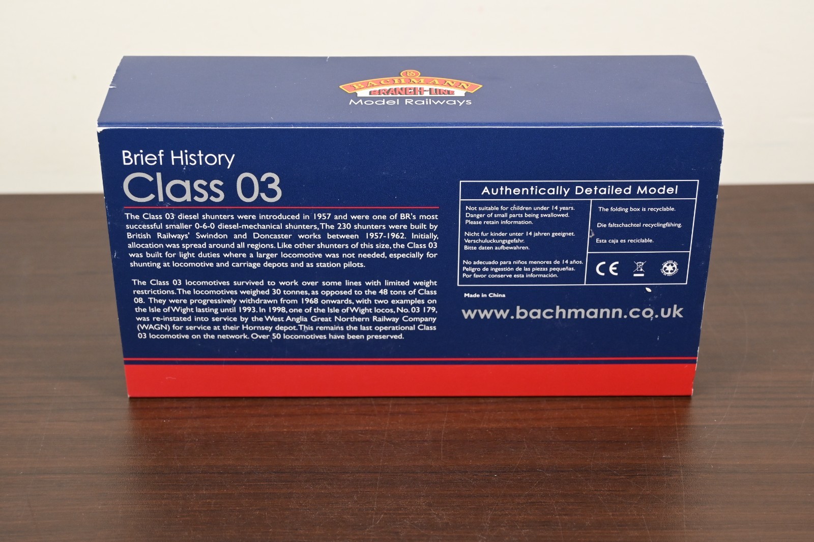 Bachmann 31-360k OO Gauge Class 03 Diesel Shunter 03179 Wagn Railway “Clive”