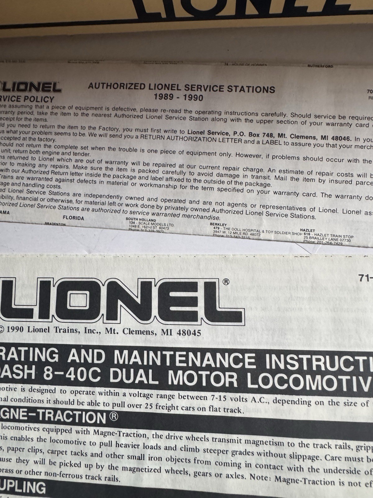 Lionel Union Pacific Dash-8 40C Diesel Locomotive 6-18205