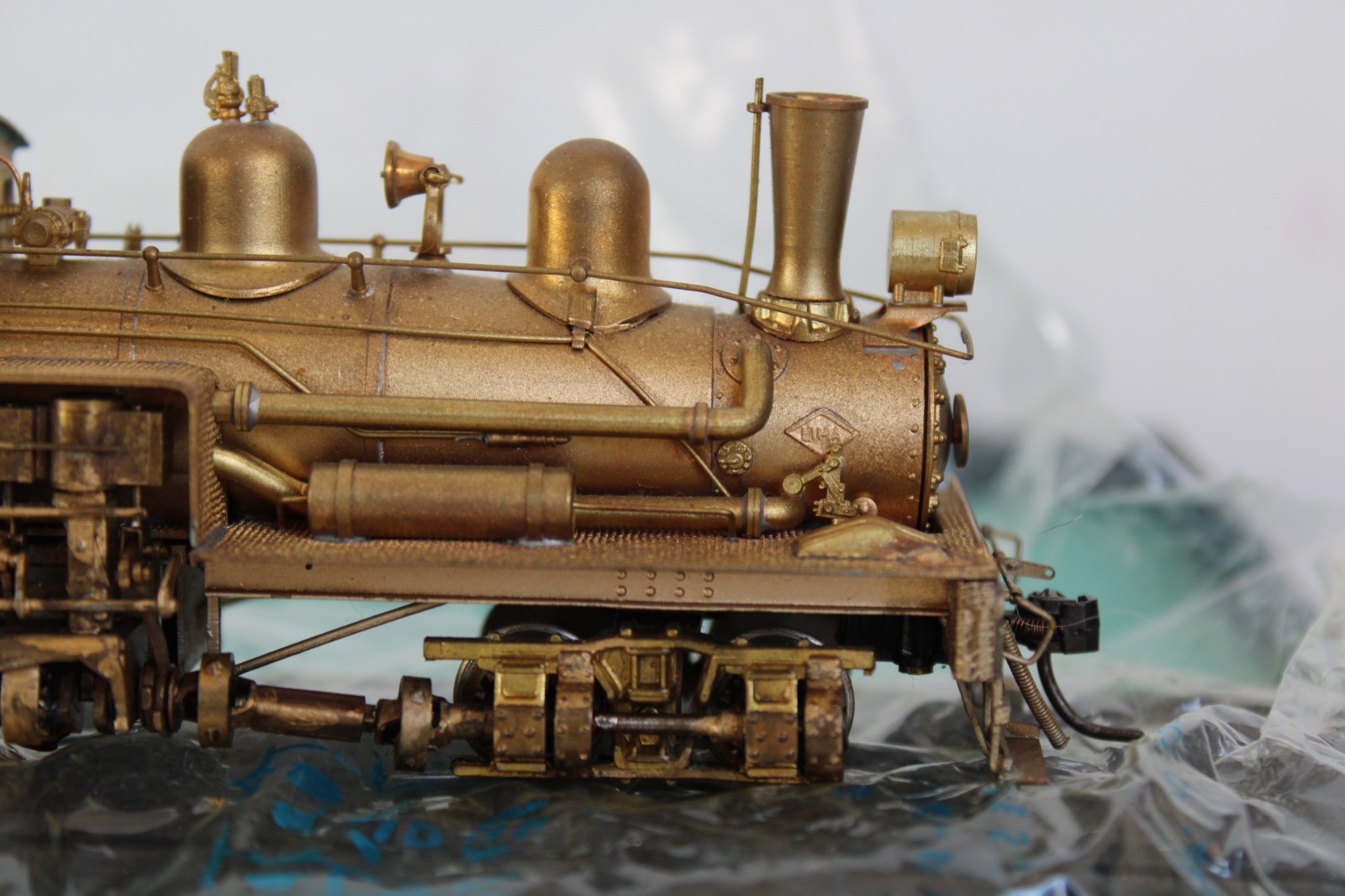 Pacific Fast Mail United Brass Geared Locomotive 2-Truck Shay Class “B” w/ box