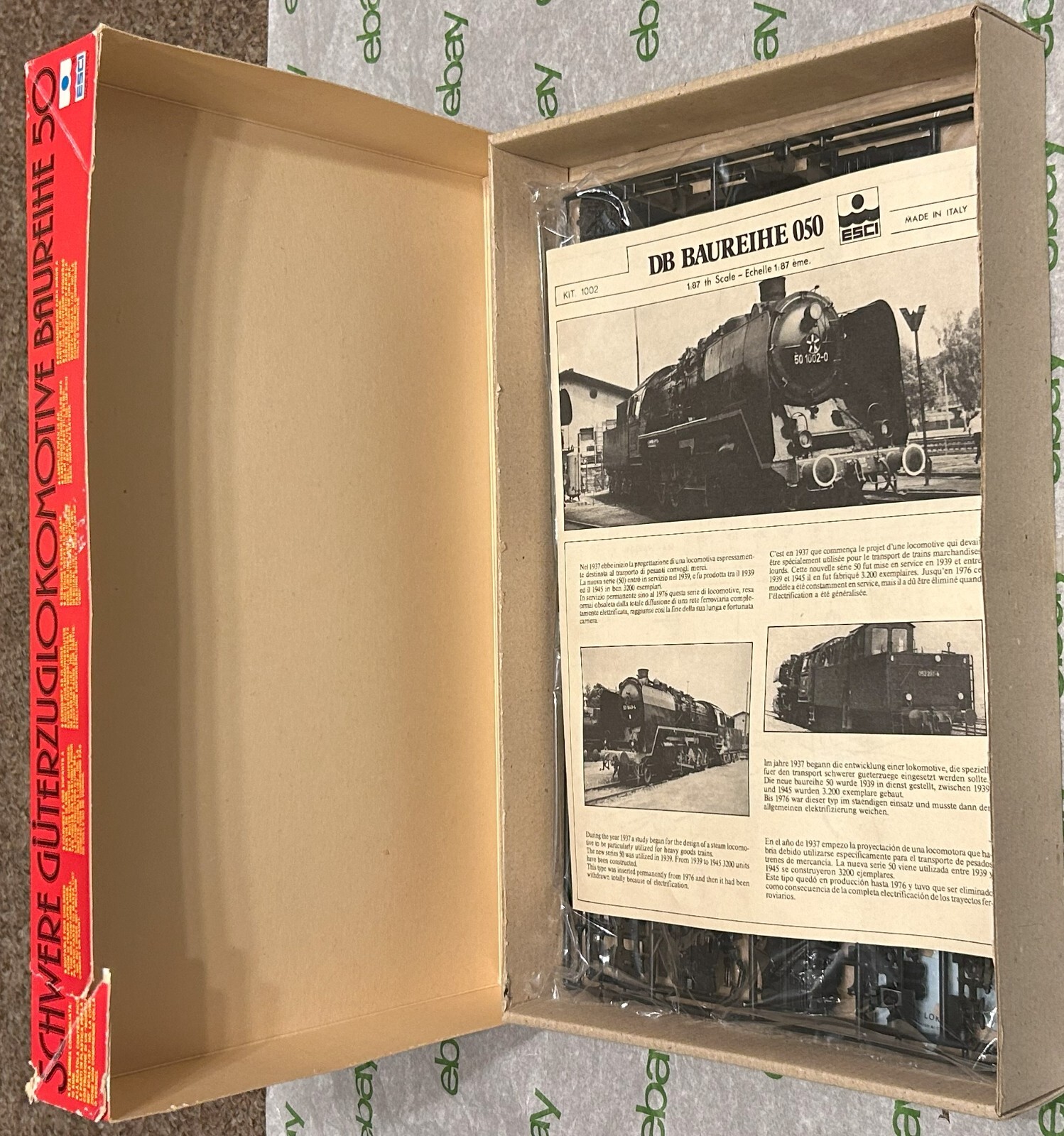 Vintage ESCI Railroad 1/87 HO Model Schwere Guterzuglokomotive Baureihe 50