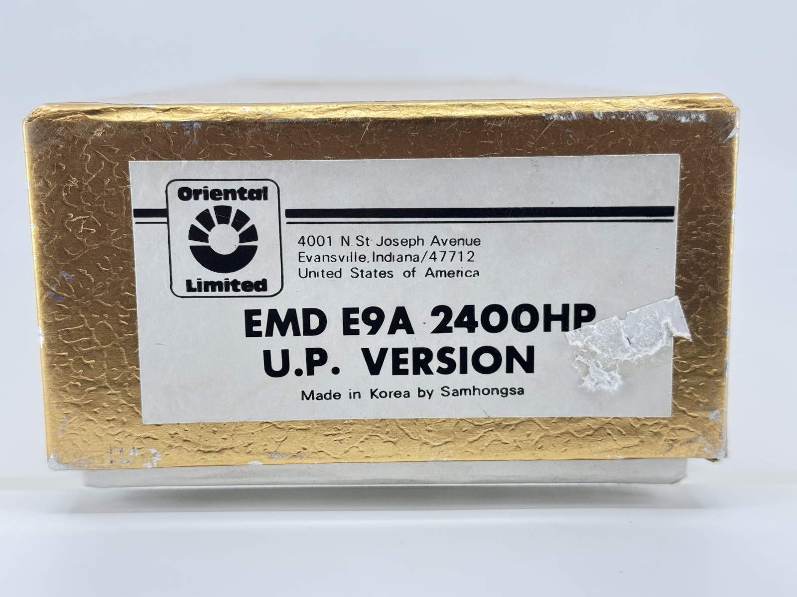 HO Oriental Limited Brass Union Pacific EMD E9A 2400HP Diesel Locomotive UP