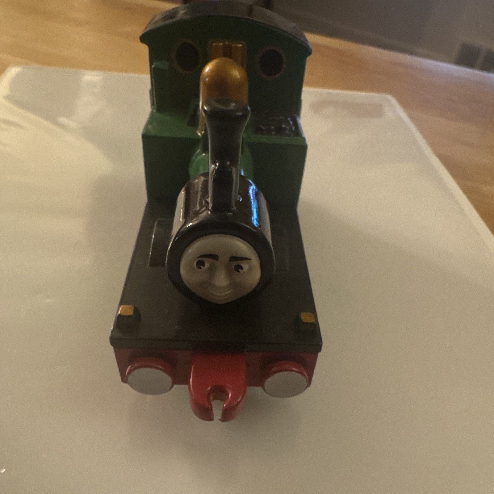 Smudger HO Gauge Steam Locomotive Engine Toy Train, Green/Black/Red