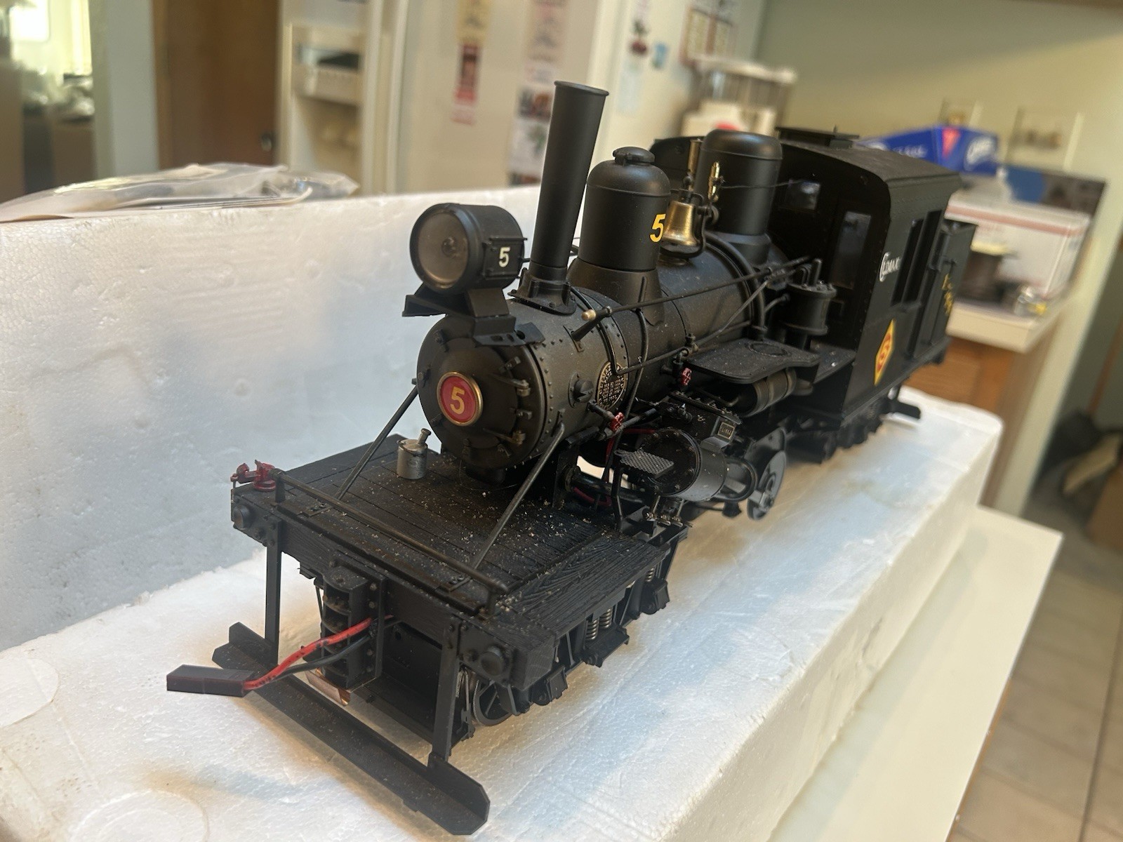 SPECTRUM Custom RCRR Climax 2 Truck Steam Loco, G Scale, Battery Operated, C7/EX