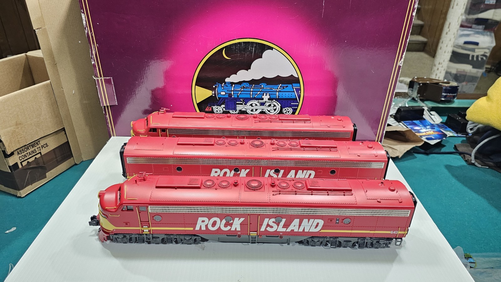 MTH 20-20187-1 Rock Island Premier E-8 ABA Diesel Set Protosound 3.0 PS 3