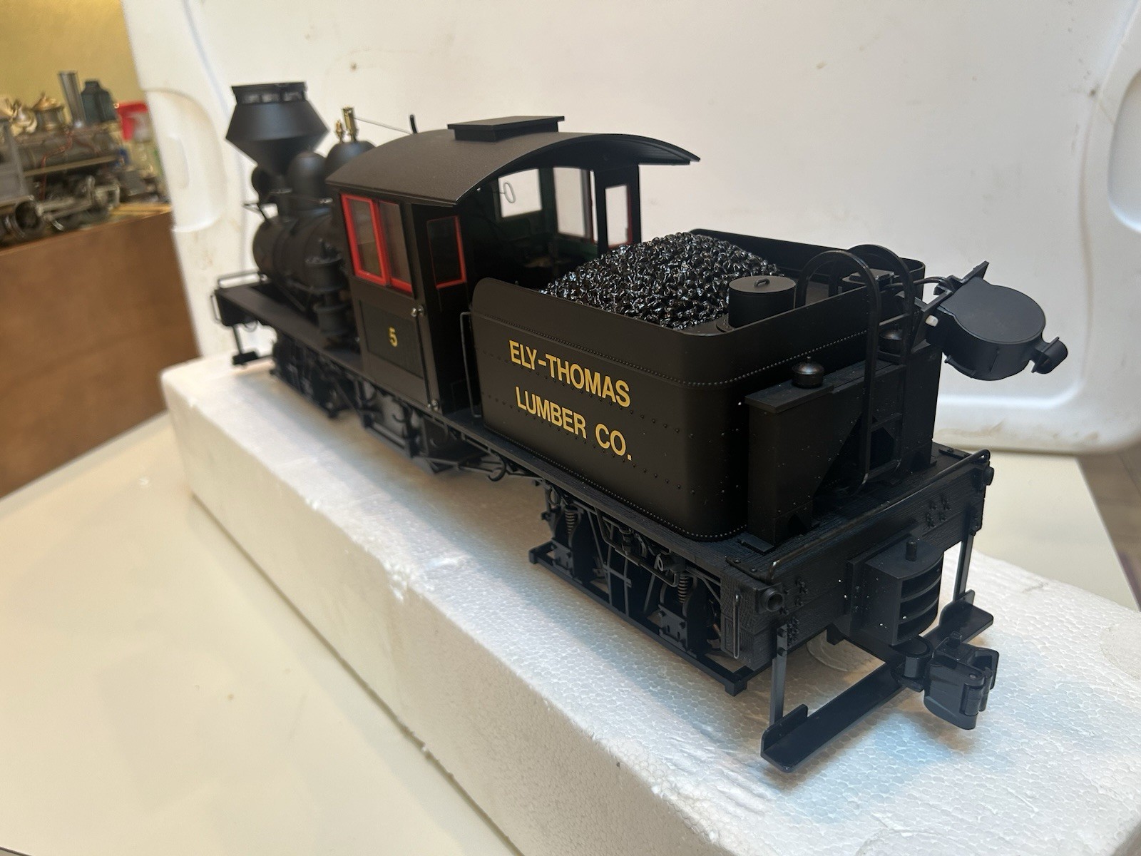 SPECTRUM 81198 Ely Thomas 2 Truck SHAY Steam LOCO, G Scale, Needs Gear?