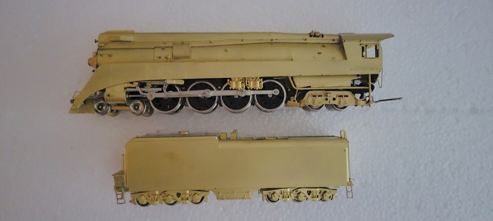 HO NICKEL PLATE BRASS (unpainted) SP GS-4 4-8-4 Steam Loco + Tender PRISTINE