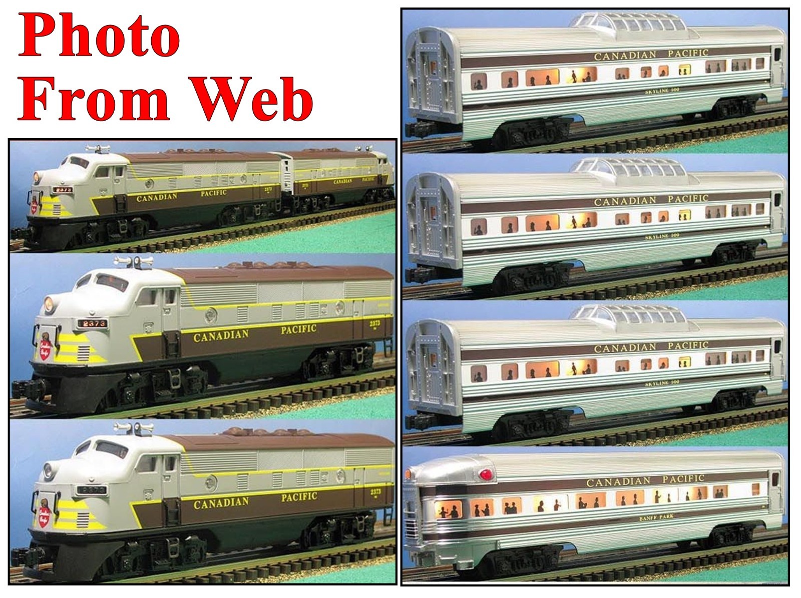Lionel 6-21759 Canadian Pacific F3 A-A Passenger Set Postwar Celebration 1999