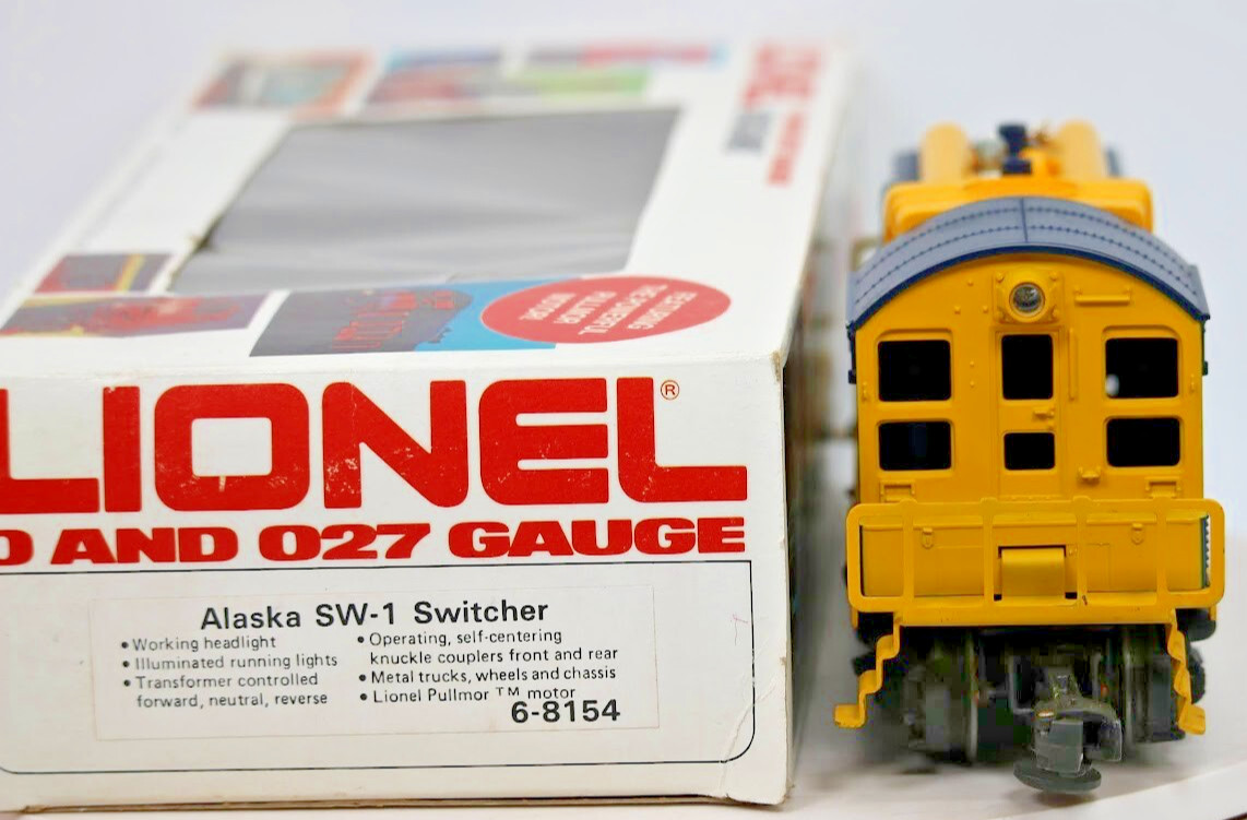 Lionel Alaska Railroad SW-1 Switcher — 6-8154 — O & O-27 Gauge — LN in Box 1:48