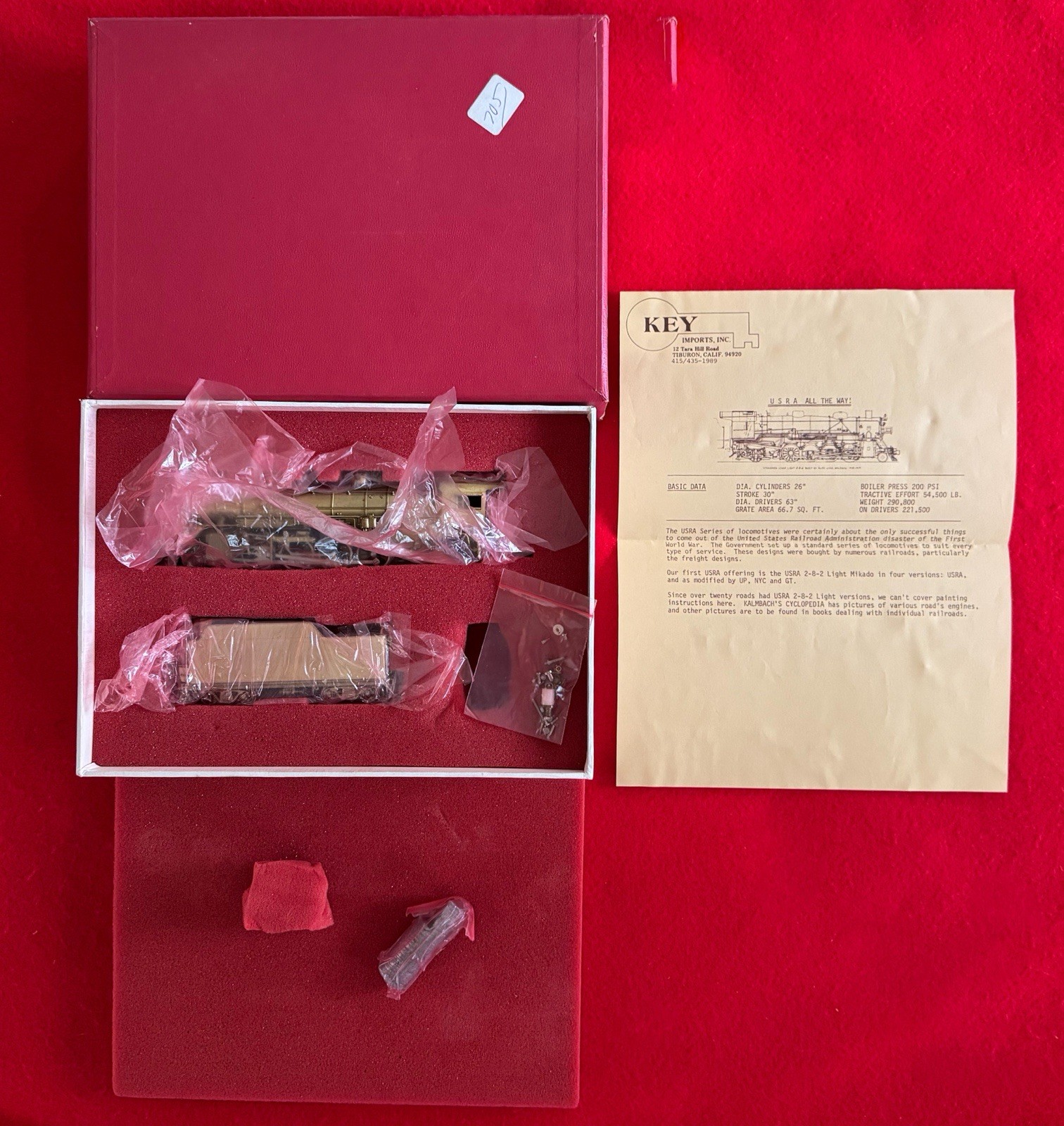 HO Brass Key Imports ACL Atlantic Coast Line P-5 4-6-2 Pacific