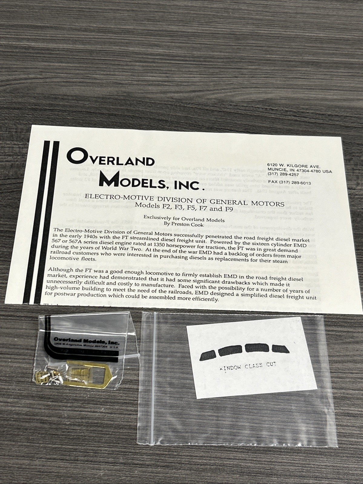 Overland Models HO Brass OMI-6413 F-3 A Ph. III Locomotive D&RGW *Used/Runs Well
