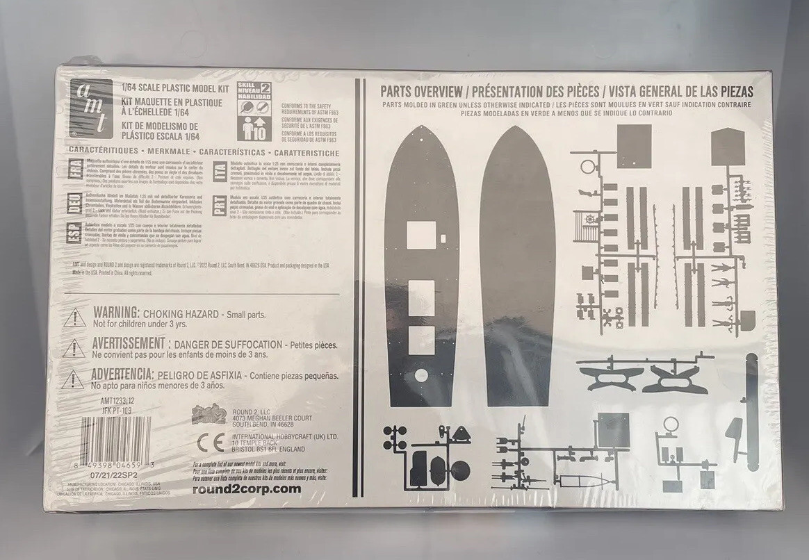 AMT John F. Kennedy PT-109 AMT1233 Plastics Car/Truck 1/24-1/25