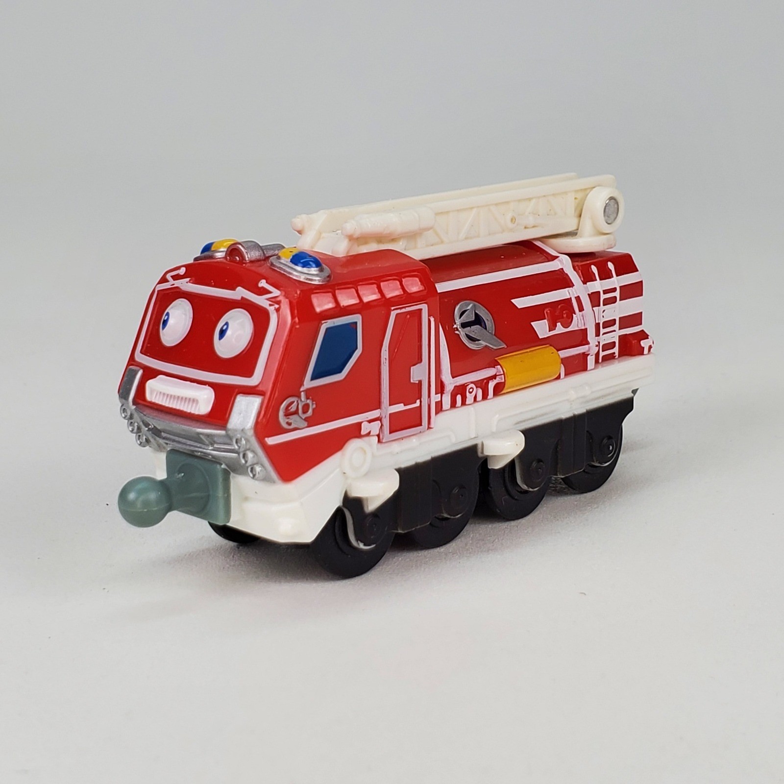 Chuggington StackTrack Asher Fire Car Engine Diecast Toy Train Tomy LC54133 Red